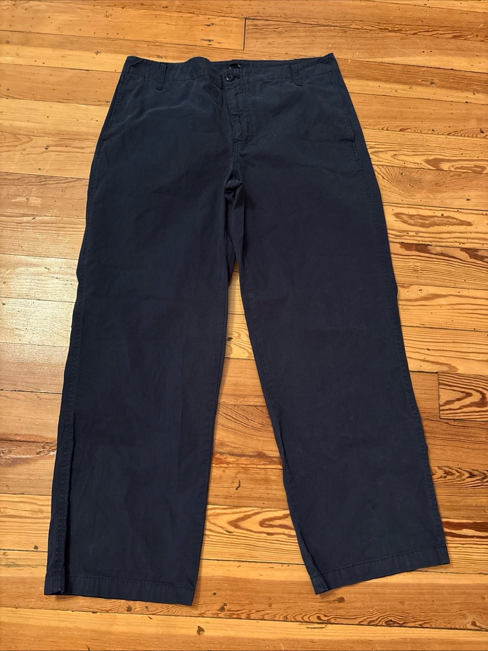 J. Crew Womens Pants 31 Navy Blue Sailor Chino Heritage Office Academia Preppy